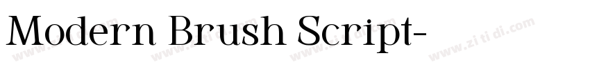Modern Brush Script字体转换 Modern Brush Script字体转换